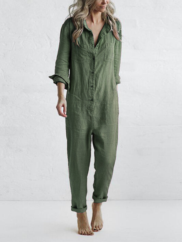 NORA | Langærmet jumpsuit